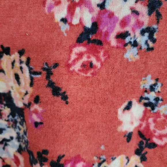 Garnet Hill 100% Merino Wool Fall Blooms Sweater Size Small - Picture 6 of 9